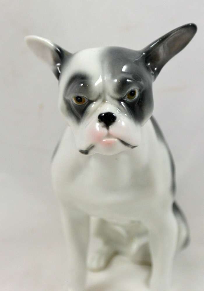 Vintage Boston Terrier Porcelain Figurine - CRM-2262-3