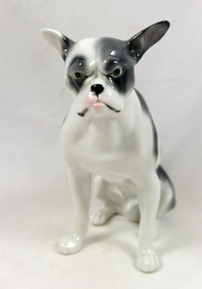 Vintage Boston Terrier Porcelain Figurine - CRM-2262-5