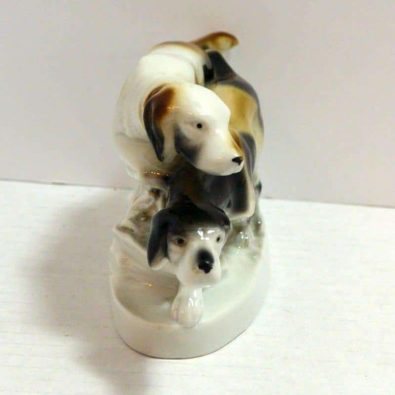 Carl Scheidig Porcelain Hunting Dogs c.1906-1935 - A Dogs