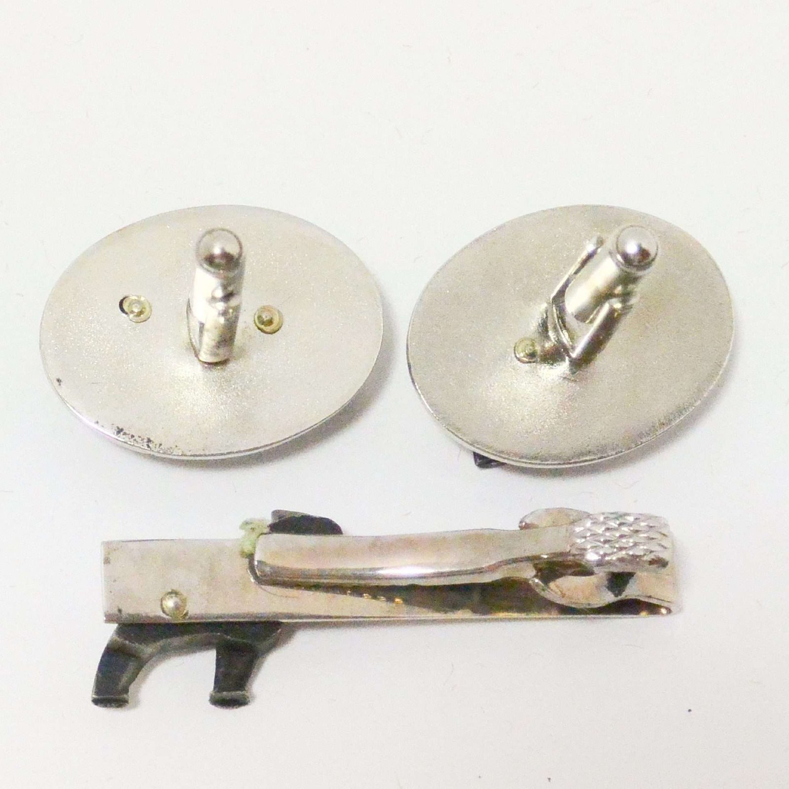 Lot De 2 Pinces De Cravate Vintage – Taureau De Wall Street – Laiton – Occasion