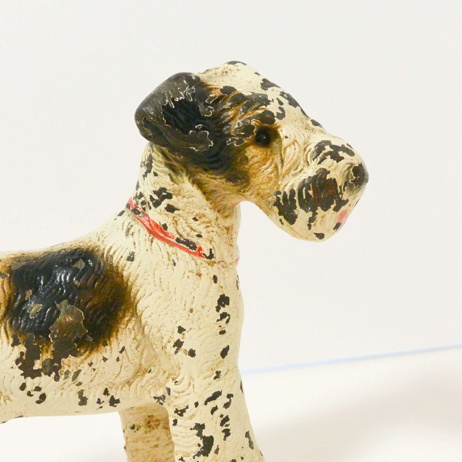 Antique Hubley Cast Iron Standing Fox Terrier Dog - A Dogs Tale